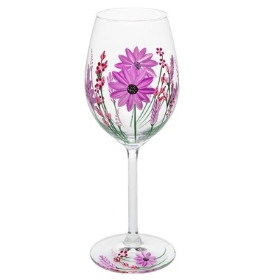 My Favourite Gerbera Wine Glass