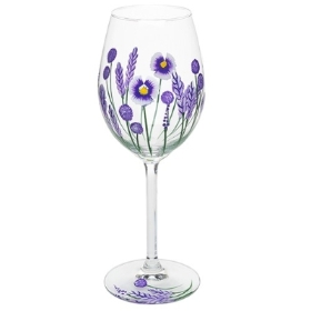 My Favourite Lavender Wine Glass